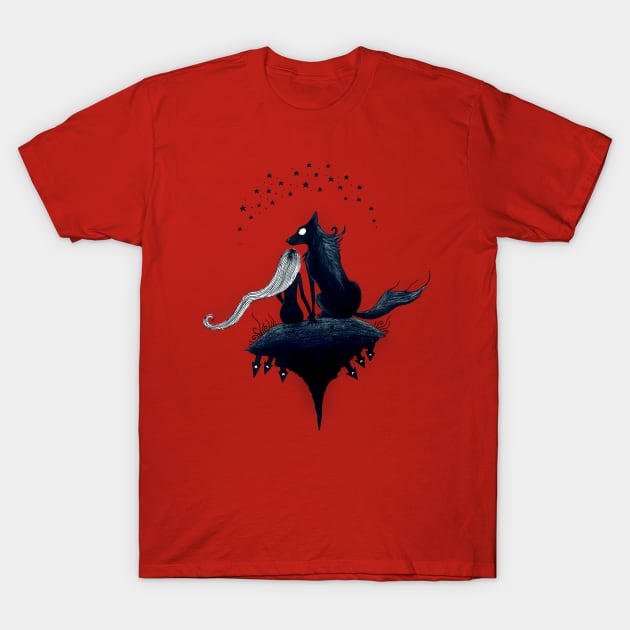 Red Nights T-Shirt by EYCIIR